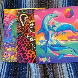 Lisa Frank 2 Pocket Portfolio Folder 3-Hole folders